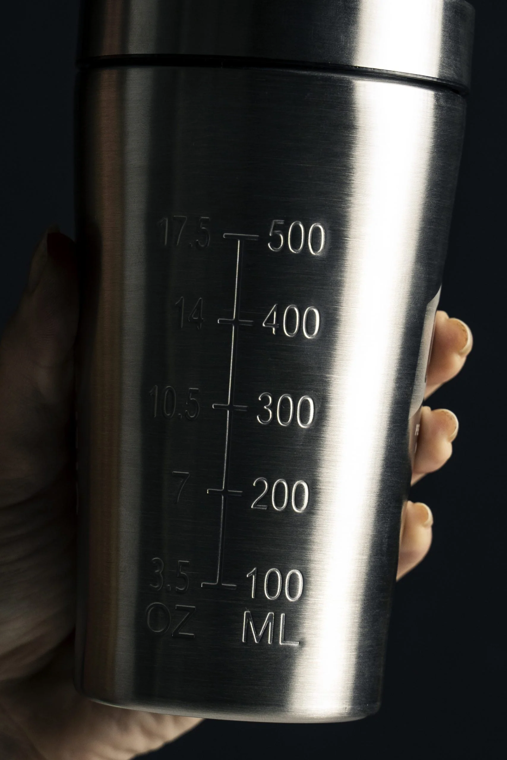 Stainless Steel Protein Shaker Bottle 500ml - Image 3